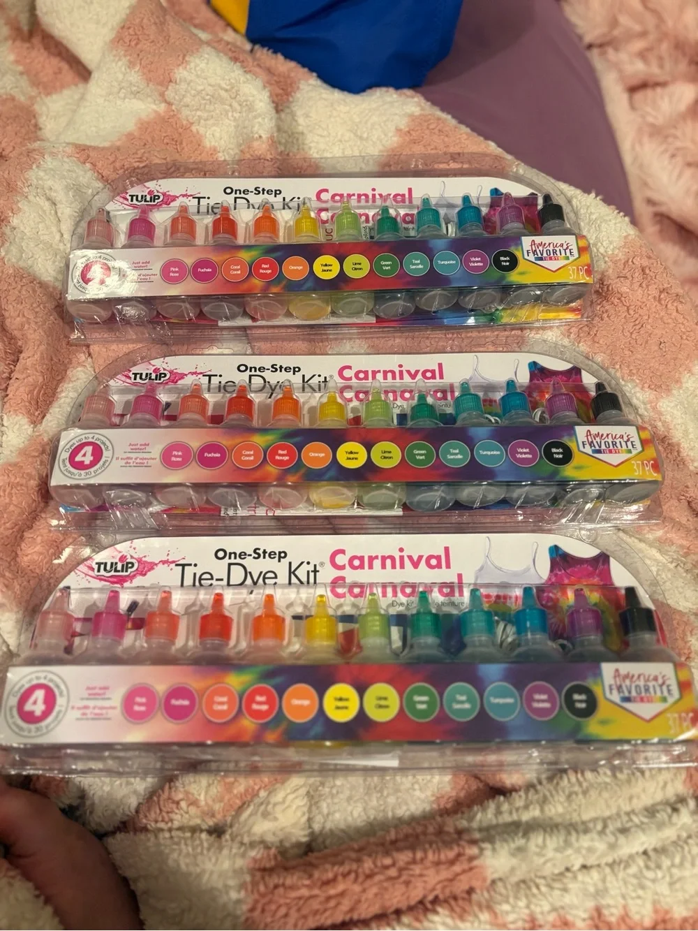 One-Step Tie-Dye Kit - Carnival Colors 3 Sets